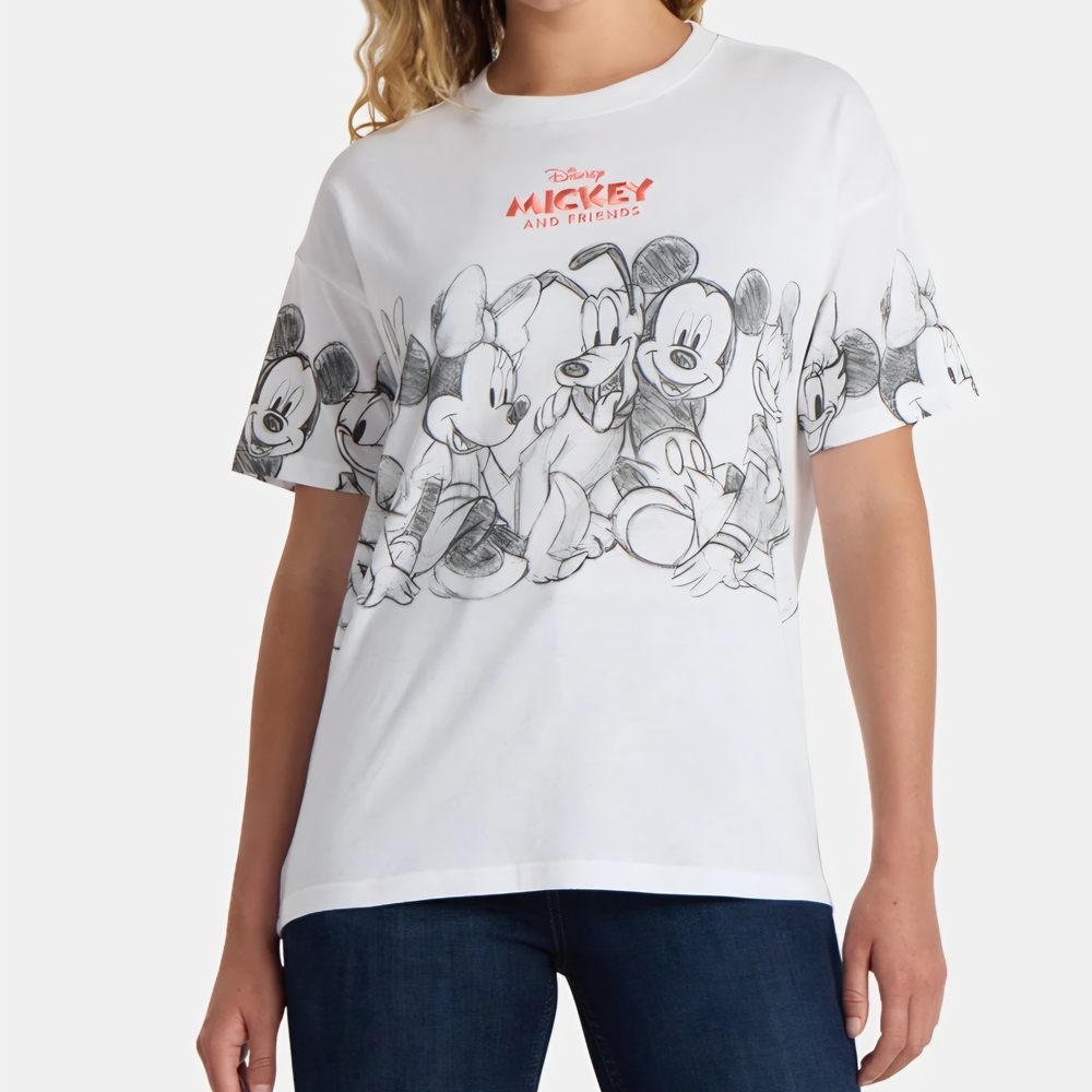 Disney Mickey and Friends Sketch White Tee